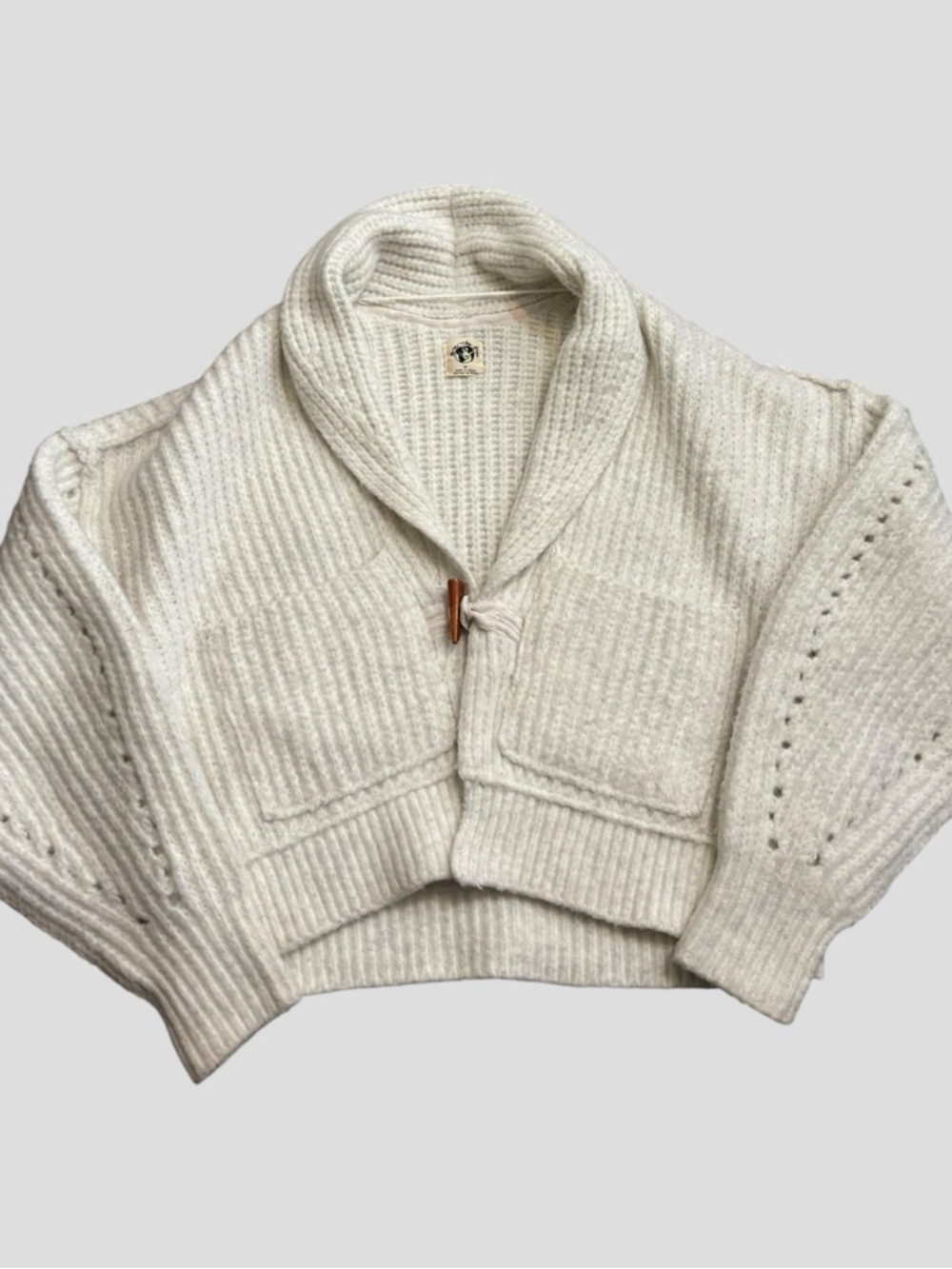 Free People Jackson Cardi in Ivory Cream